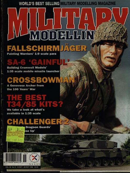 Military Modelling vol. 28 n. 15 / 16-29 oct 1998 - copertina