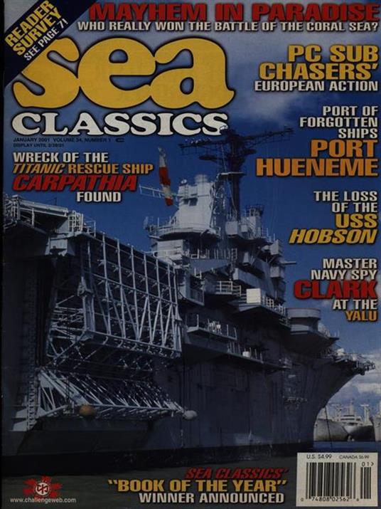 Sea Classics january 2001 vol. 34/n. 1 - copertina