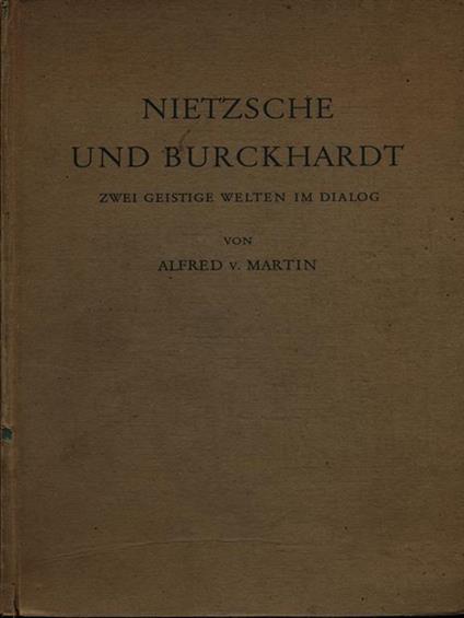 Nietzsche und Burckhardt - copertina