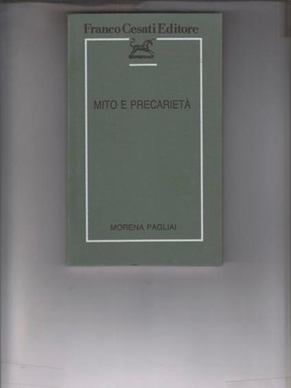 Mito e precarietà - Morena Pagliai - copertina