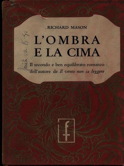 L' ombra e la cima - Richard Mason - copertina