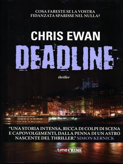 Deadline - Chris Ewan - copertina