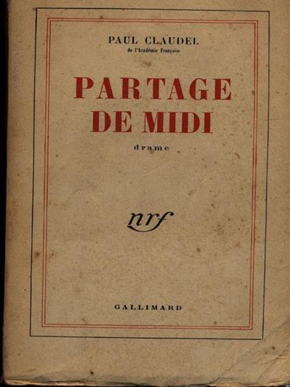 Partage de midi - Paul Claudel - copertina