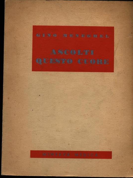 Ascolti questo cuore - Gino Meneghel - copertina