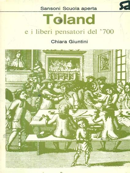 Toland e i liberi pensatori del' 700 - copertina