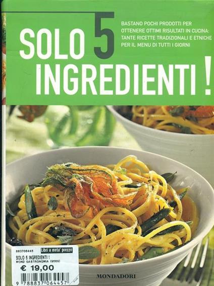 Solo 5 ingredienti - copertina