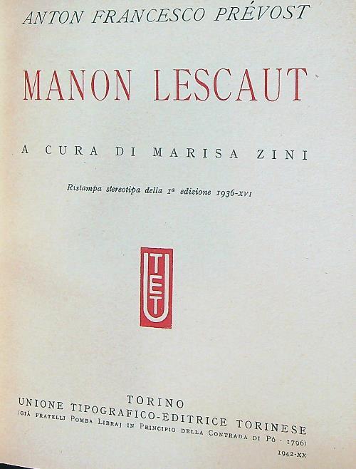 Manon lescaut