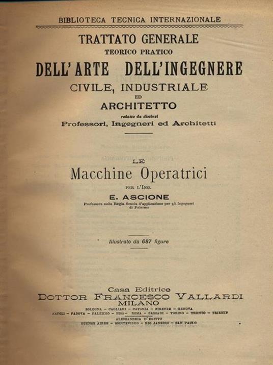 Macchine operatrici - Errico Ascione - copertina