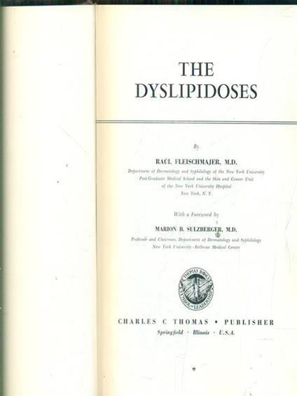The dyslipidoses - copertina