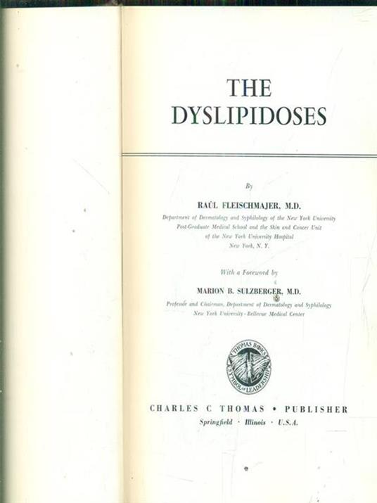 The dyslipidoses - copertina