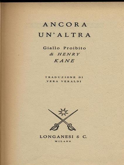 Ancora un'altra - Henry Kane - copertina
