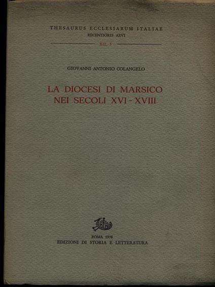 La diocesi di Marsico nei secoli XVI-XVIII - copertina