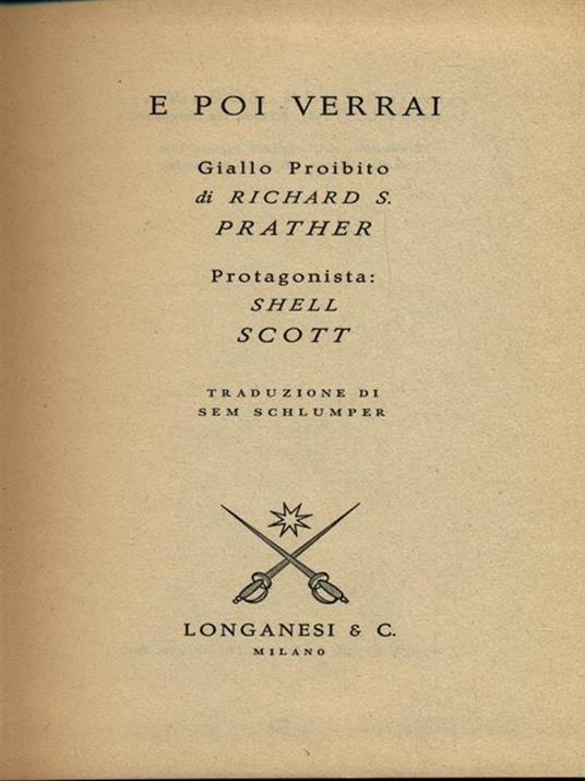 E poi verrai - Richard S. Prather - copertina
