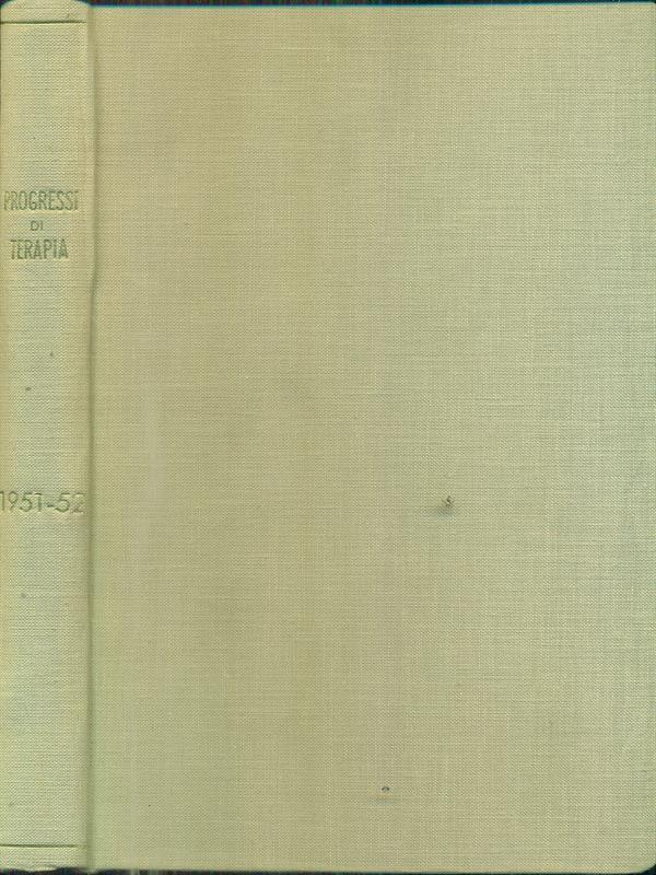 Progressi di terapia 1951-52