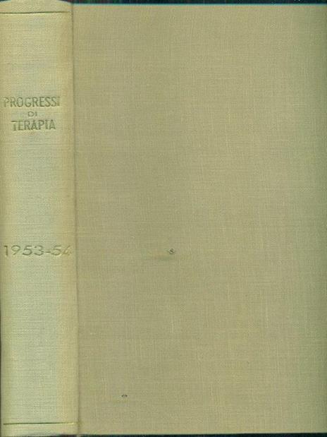 Progressi di terapia 1953-54 - copertina