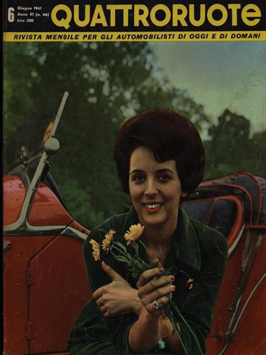 Quattroruote n. 6 fasc. 66/giugno 1961 - copertina