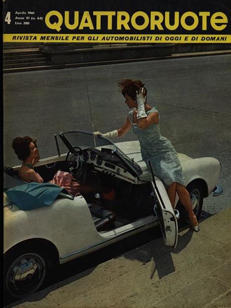 Quattroruote n. 4 fasc. 64/aprile 1961 - copertina