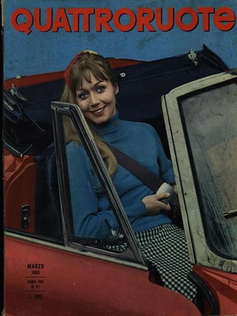Quattroruote n. 3 fasc. 87/marzo 1963 - copertina