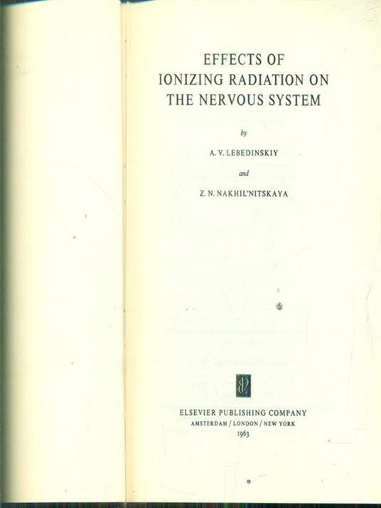 effects of ionizing radiation on the nervous system - copertina