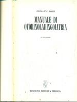 manuale di otorinolaringoiatria