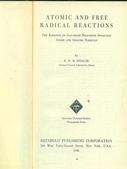 atomic and free radical reactions - copertina