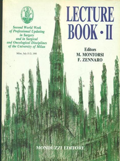 Lecture Book II 1990 - Giambattista Montorsi - copertina