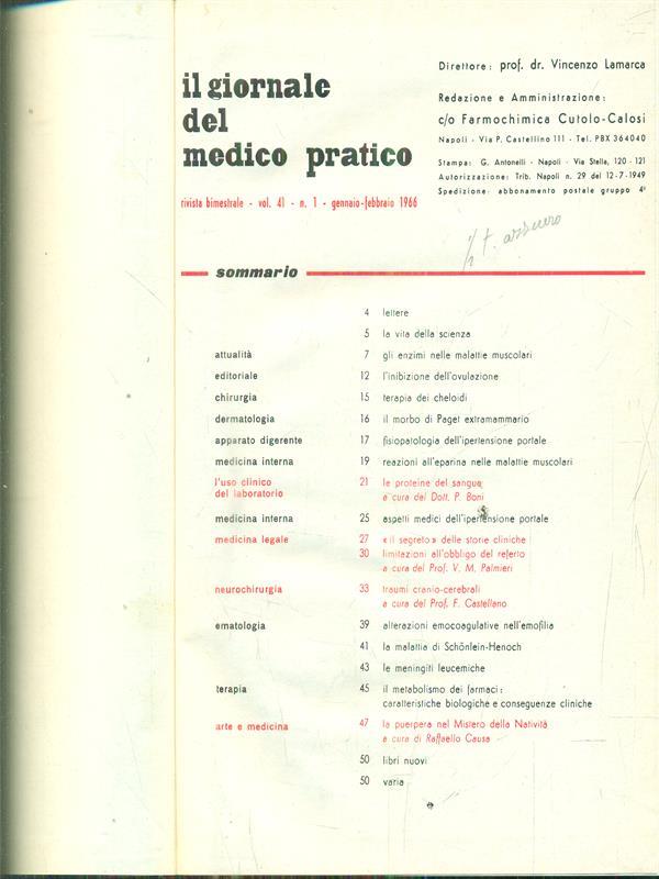 Il giornale del medico pratico 1966
