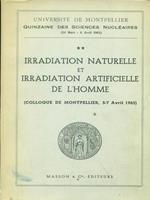 irradiation naturelle et irradiation artificielle de l'homme