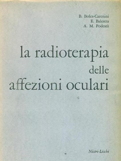 La radioterapia delle affezioni oculari - copertina