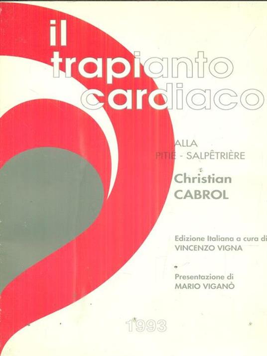 Il trapianto cardiaco - Christian Cabrol - copertina