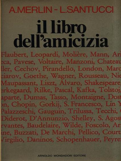 Il libro dell'amicizia - A. Merlin - copertina
