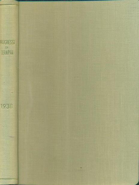 Progressi di terapia 1938 - copertina