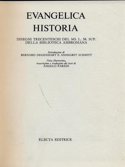 Evangelica historia - copertina