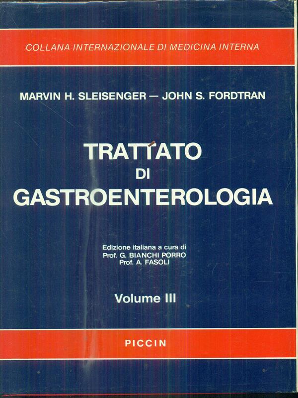 trattato di gastroenterologia 3vv