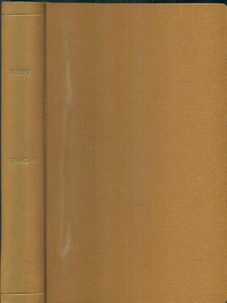 Terapia 1939-40-41 - copertina