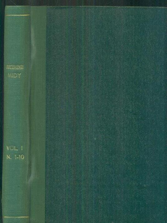 Documenti Midy vol I N 1-10 - copertina