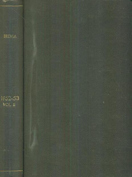Brevia 1952-53 vol II - copertina