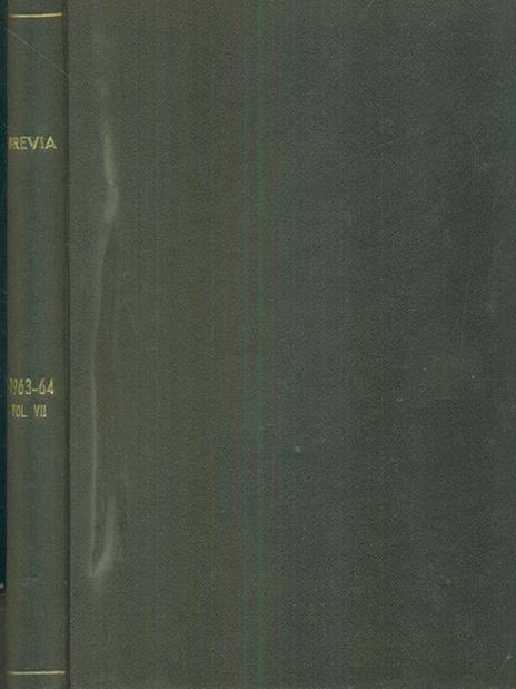 Brevia 1963-64 vol VII - copertina