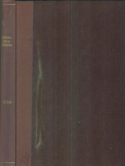 rassegna clinico scientifica 1956 - copertina