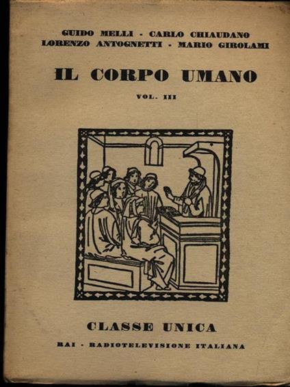 Il corpo umano vol. III - copertina