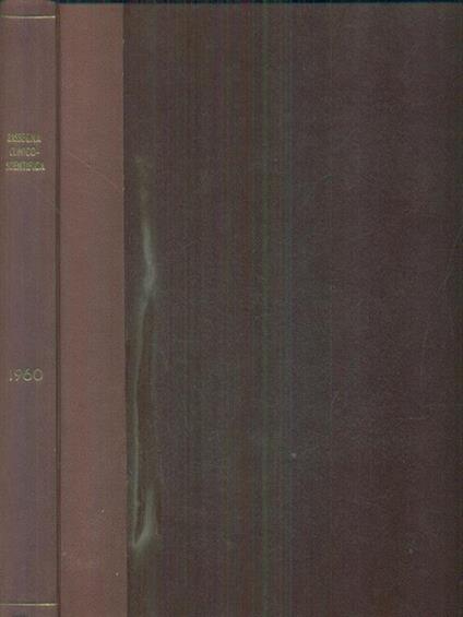 rassegna clinico scientifica 1960 - copertina