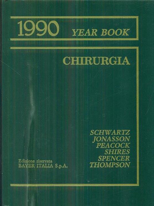 year book chirurgia 1990 - copertina