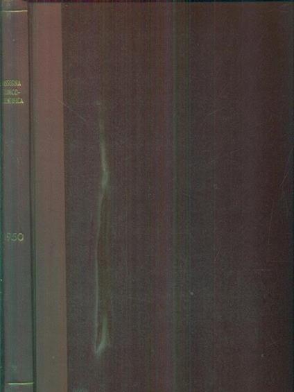 rassegna clinico scientifica 1950 - copertina