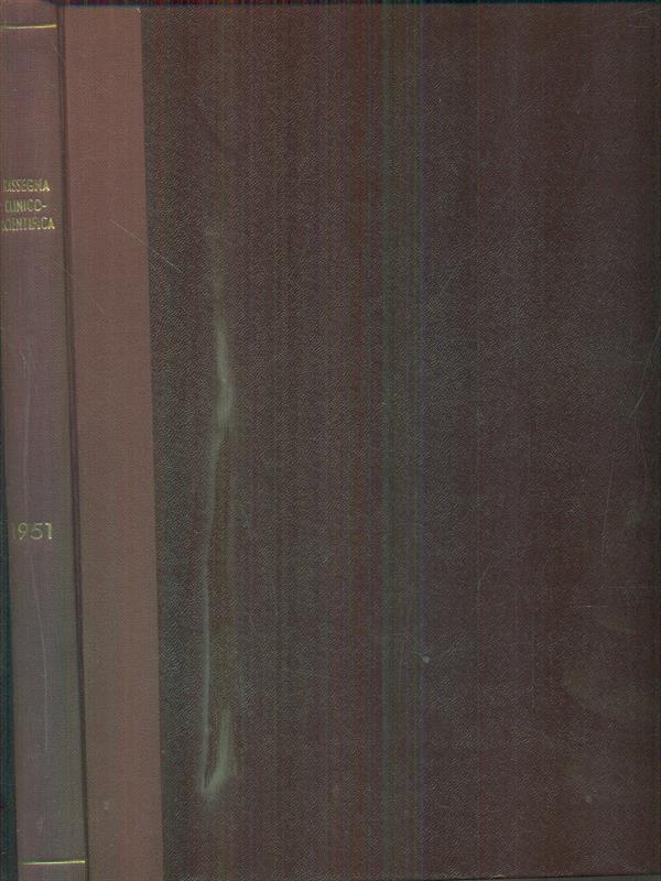 rassegna clinico scientifica 1951