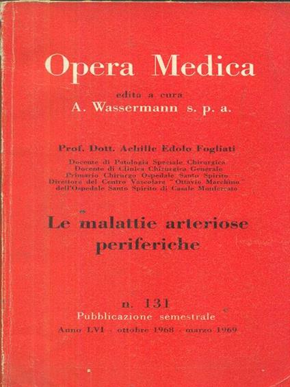 Opera medica 131 / le malattie arteriose periferiche - copertina