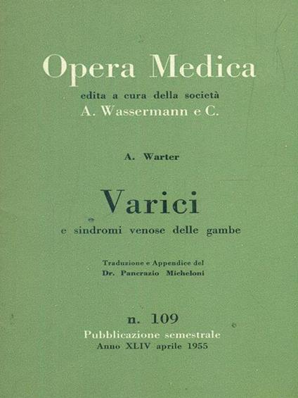 Opera medica 109 / Varici - copertina