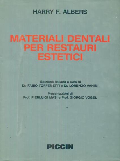 materiali dentali per restauri estetici - copertina