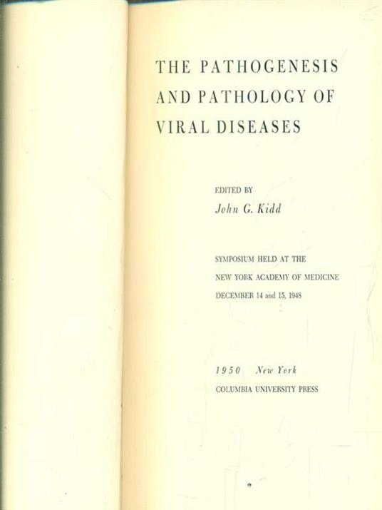 The pathogenesis and pathology of viral diseases - 3