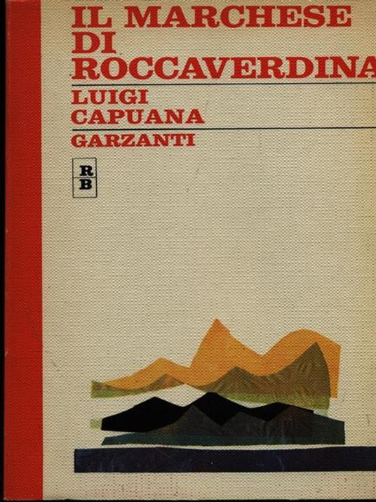Il marchese di Roccaverdina - Luigi Capuana - copertina