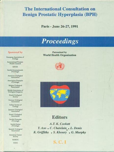 The international Consultation on benign prostatic Hyperplasia BPH. Proceedings - copertina